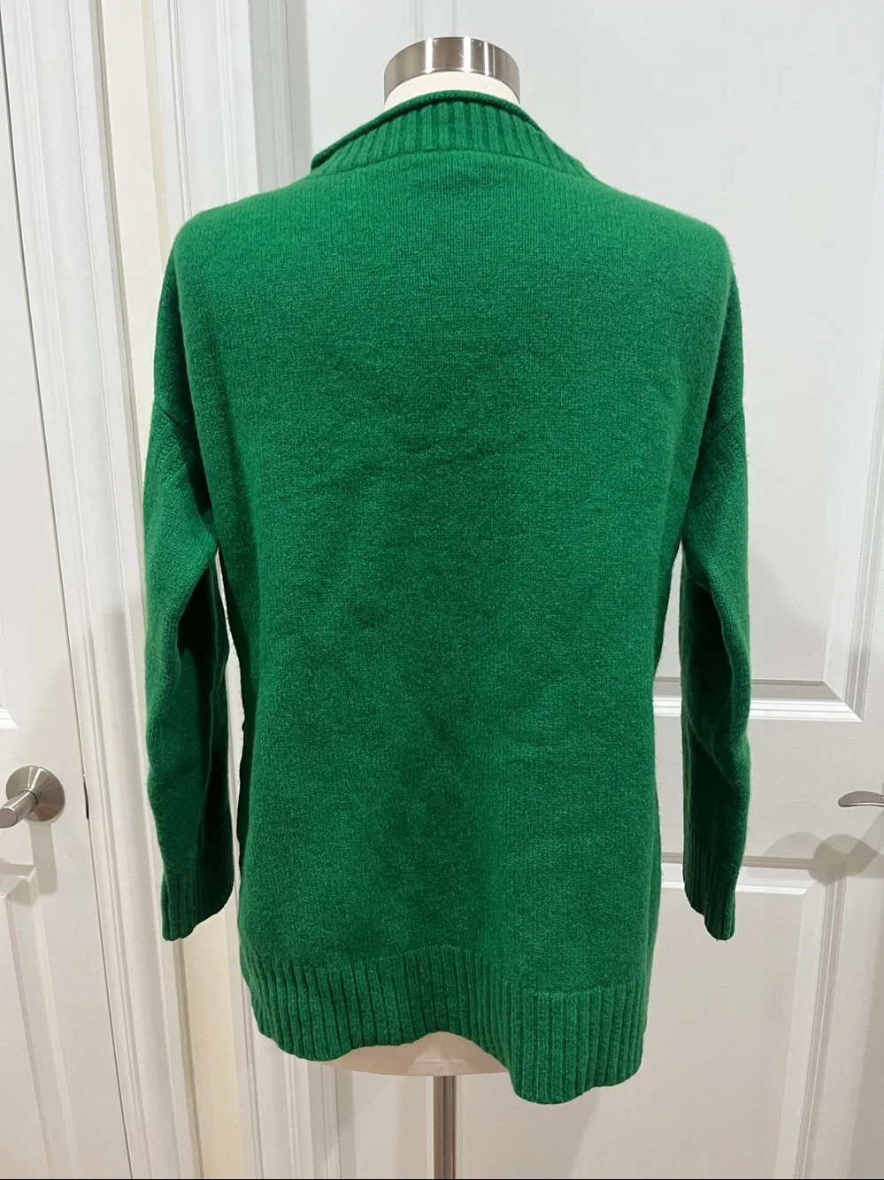 TOAST High Neck Roll Neck 100% Merino Wool Sweater Boxy Fit Size Large